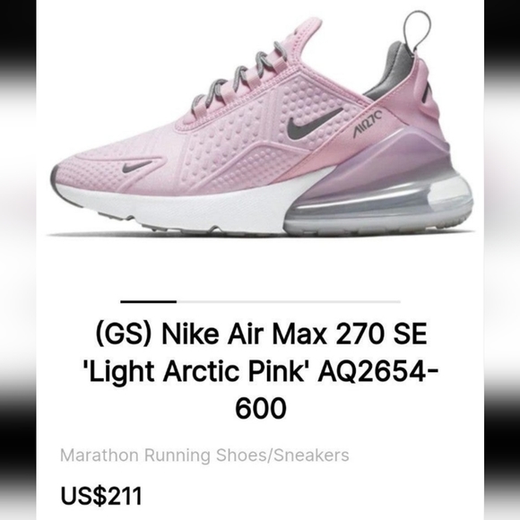 Nike Air Max 270 Arctic Pink Grey - Picture 2 of 9